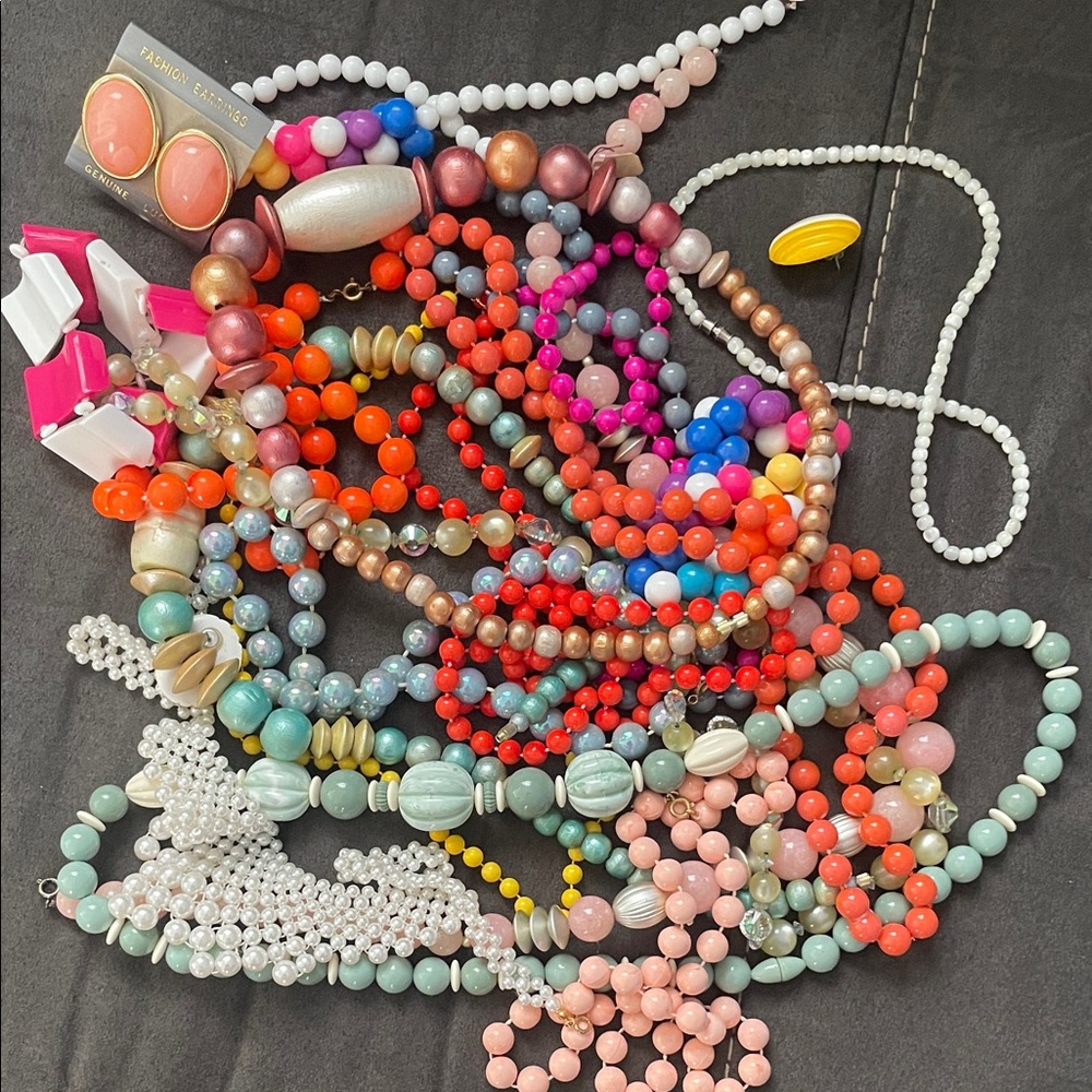 Colorful Beaded Necklace Set
